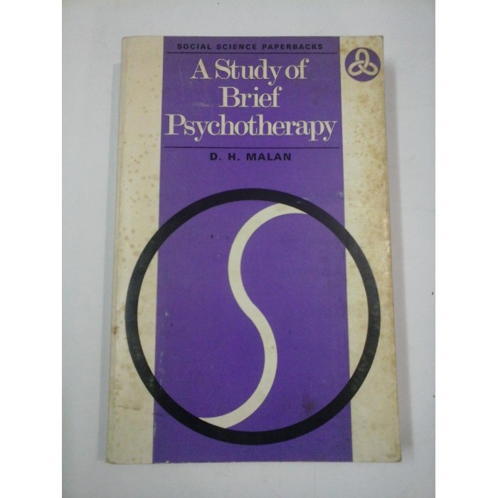 A  Study of  Brief  Psychotherapy  -  D.H. MALAN